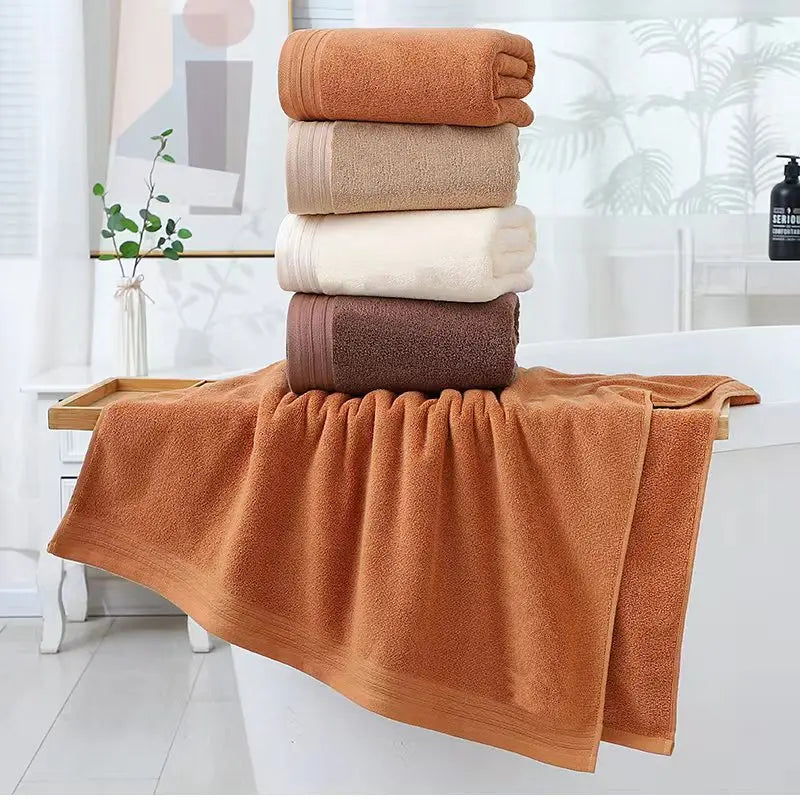 Lot 6pcs Essuie main Serviette Drap Bain en coton bio 4 coloris