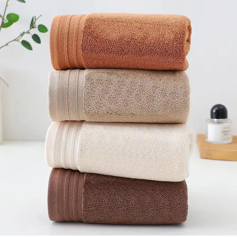 Lot 6pcs Essuie main Serviette Drap Bain en coton bio 4 coloris