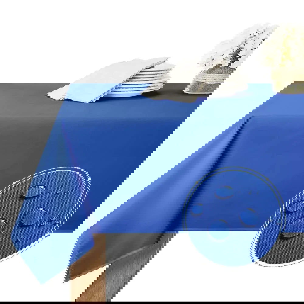 Nappe anti-tâche en polyester bleu