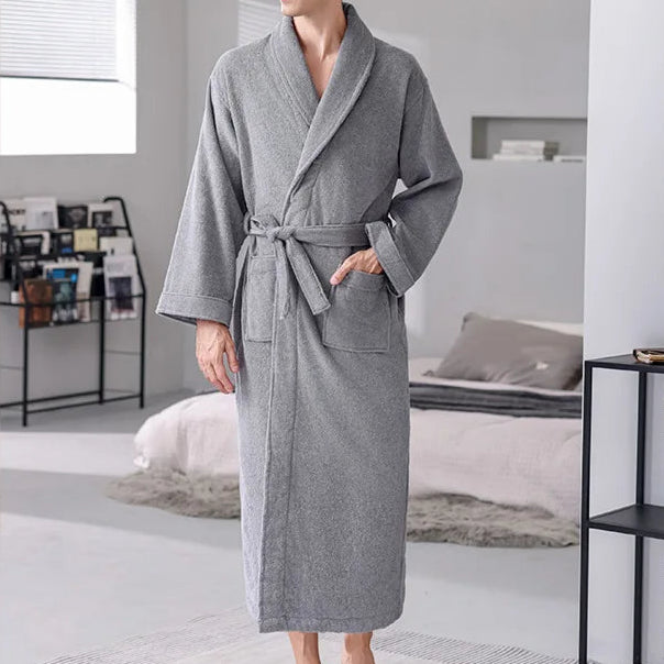 Peignoir de bain pour hommes et femmes coton