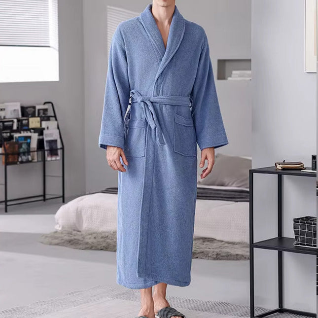 Peignoir de bain pour hommes et femmes coton