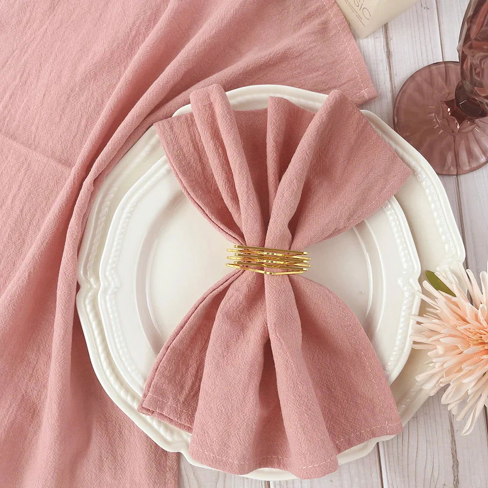 Serviette Table Rose