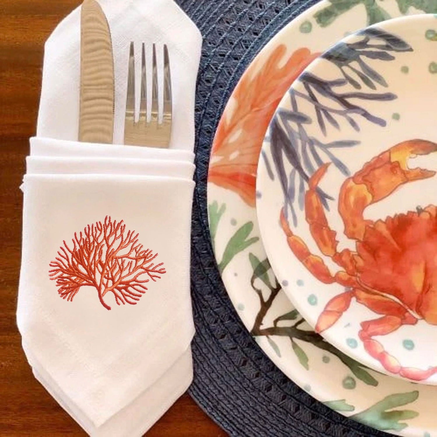 Serviette Table Imprimée - Maison Cocon