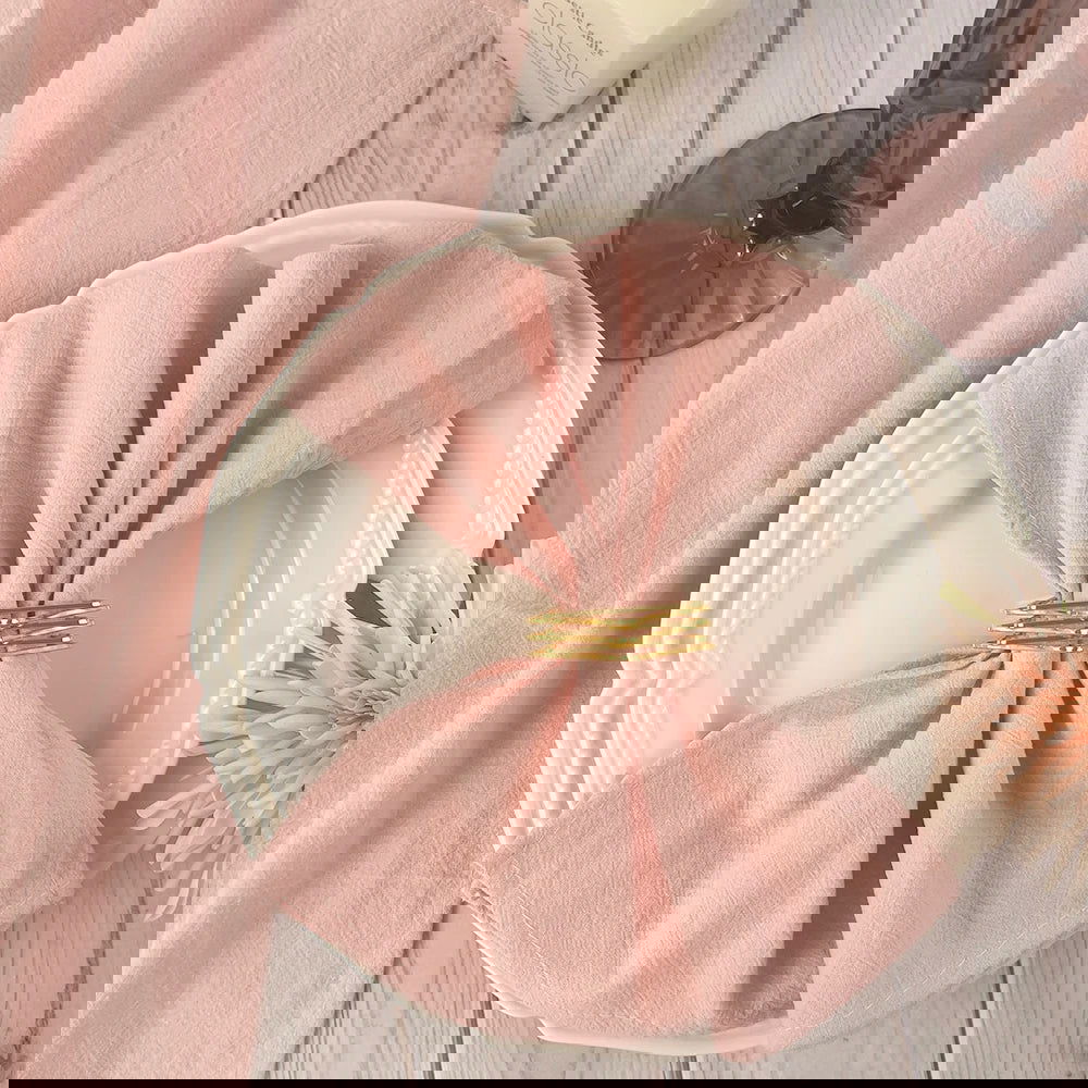 Lot 12 Serviettes de table en coton couleur claire 30x45