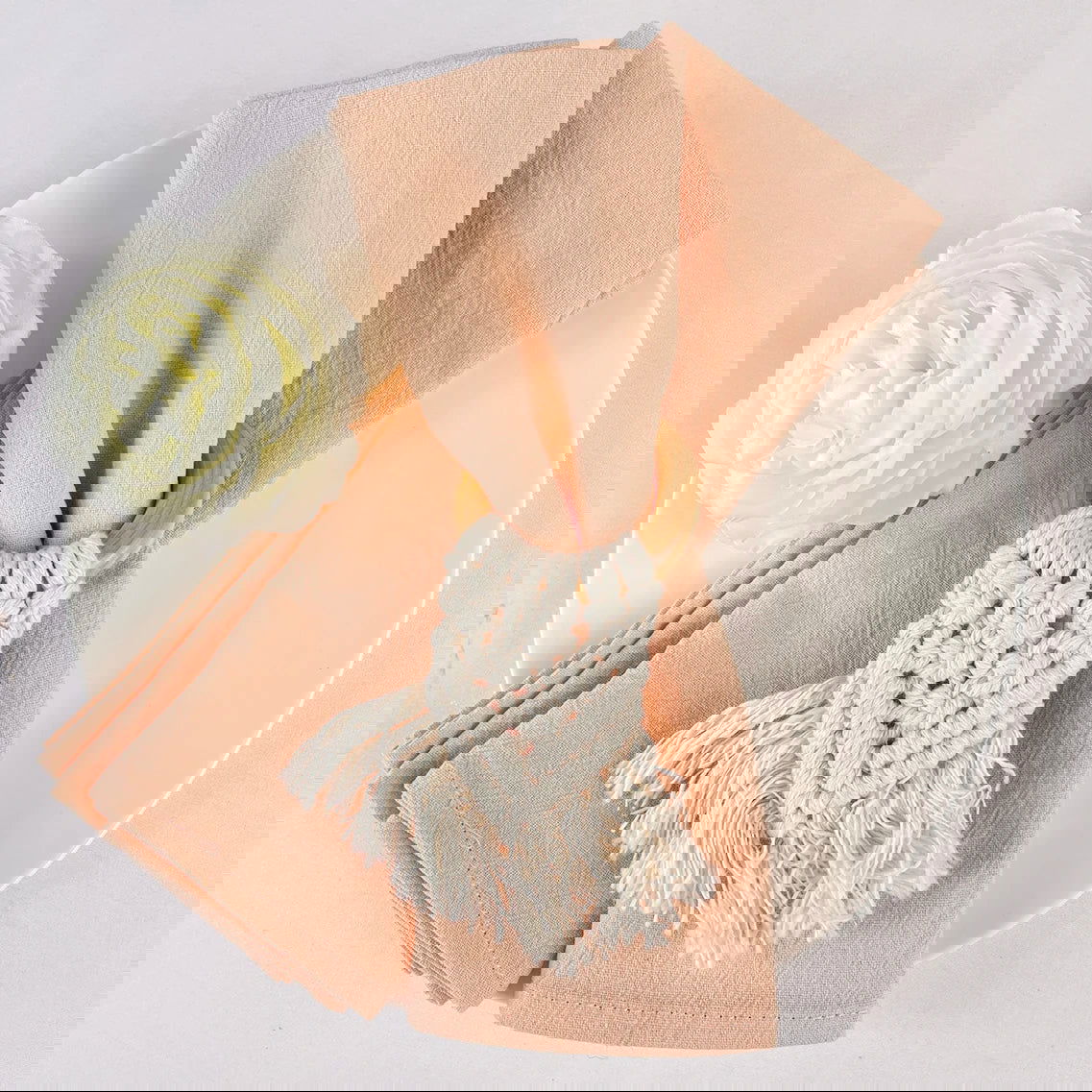 Lot 12 Serviettes de table en coton couleur foncée 30x45