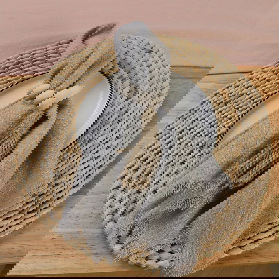 Lot 24 Serviettes de table de Fête en gaze de coton uni pâle
