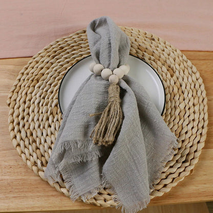 Lot 24 Serviettes de table de Fête en gaze de coton uni pâle