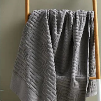 Drap de Bain Jacquard en coton 4 coloris (360gr-75x150)