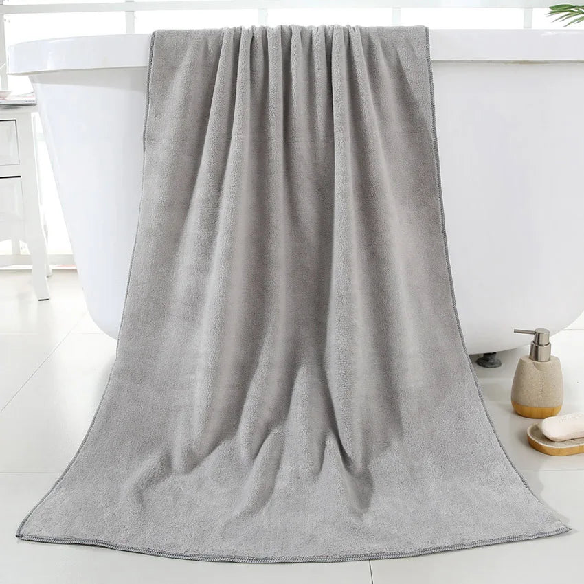 Lot 2 Serviettes Toilette et Bain en molleton 8 coloris (360gr-35x75/70x140)