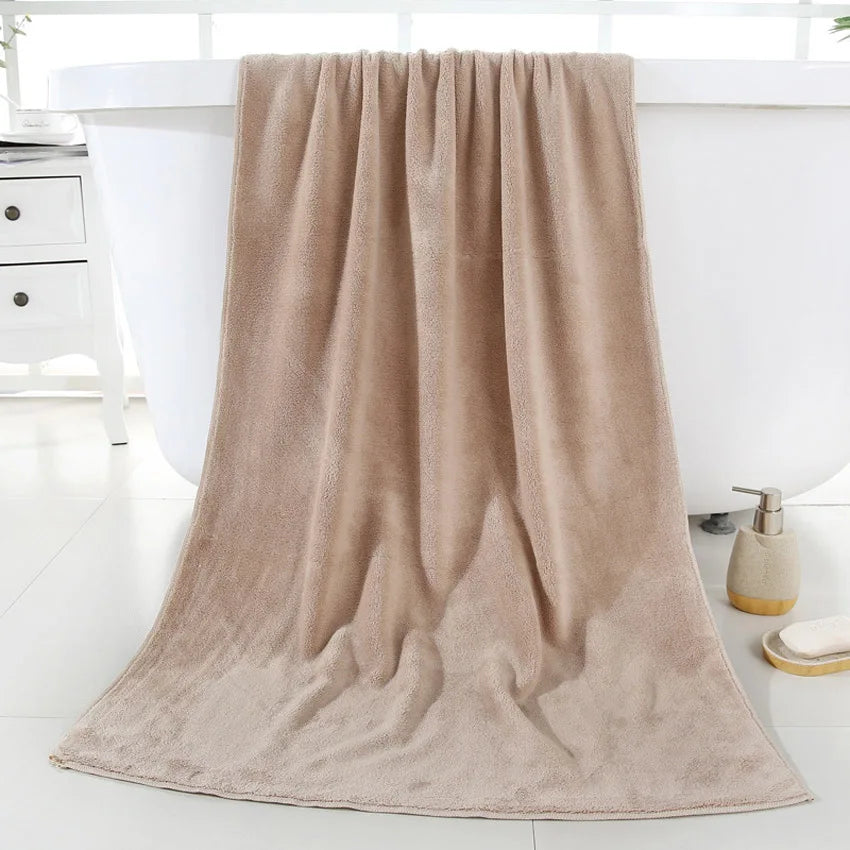 Lot 2 Serviettes Toilette et Bain en molleton 8 coloris (360gr-35x75/70x140)
