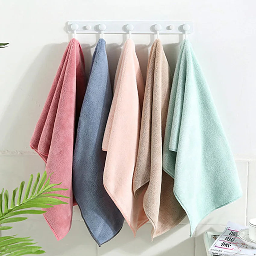 Lot 2 Serviettes Toilette et Bain en molleton 8 coloris (360gr-35x75/70x140)