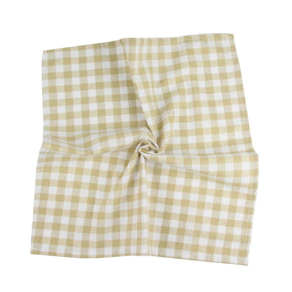 Lot de 12 serviettes de table en polycoton Tartan 40x40
