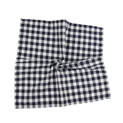 Lot de 12 serviettes de table en polycoton Tartan 40x40