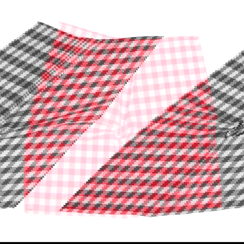 Lot de 12 serviettes de table en polycoton Tartan 40x40