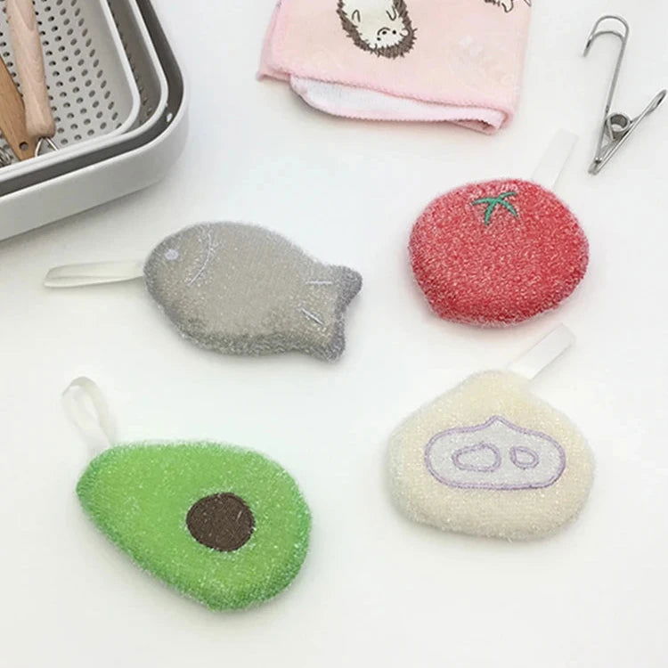 Lot de 4 éponges kawaii fantaisie