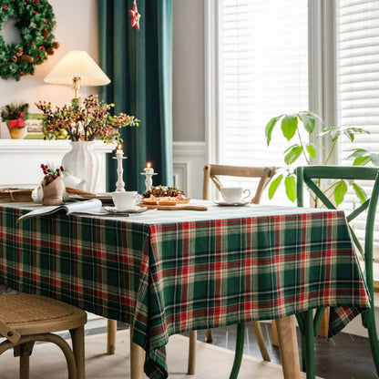 Nappe Tartan en polycoton vert