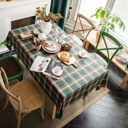 Nappe Tartan en polycoton vert