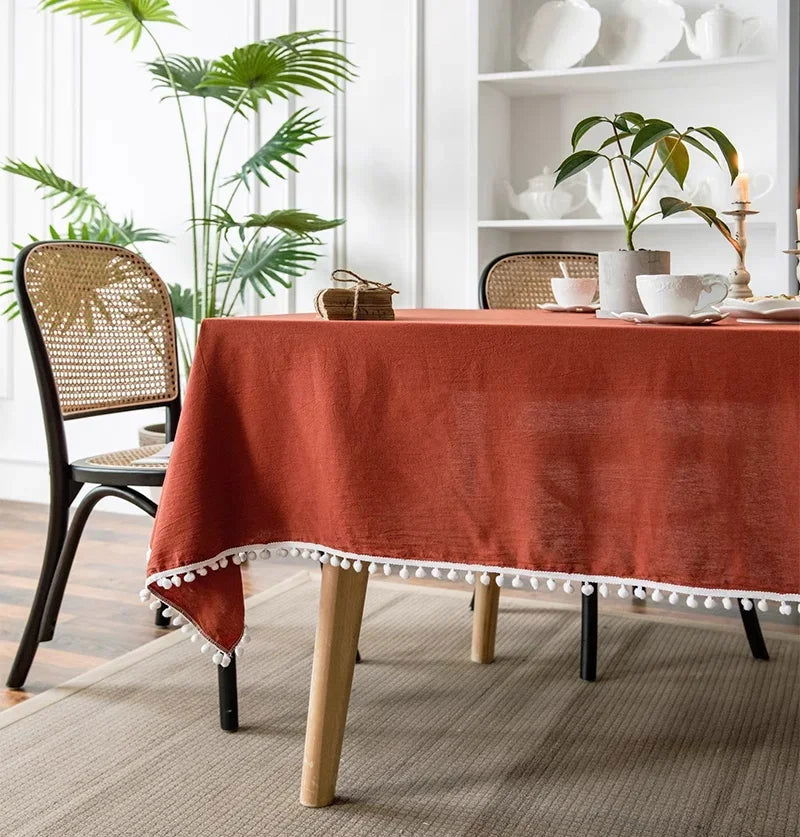 Nappe Terracotta en coton