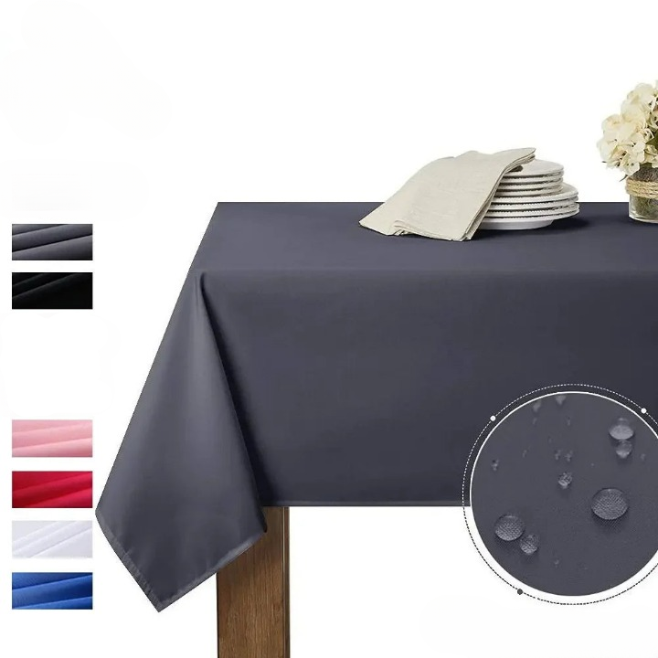 Nappe anti-tâche en polyester blanc