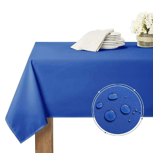 Nappe anti-tâche en polyester bleu