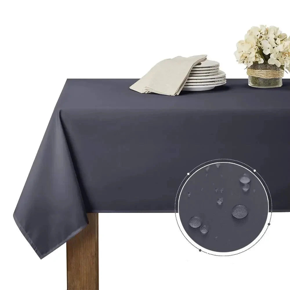 Nappe anti-tâche en polyester gris