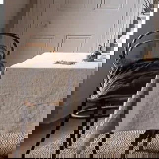 Nappe en lin unie blanche