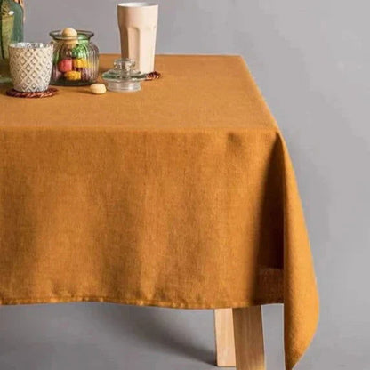 Nappe en lin unie orange