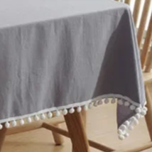 Nappe grise en coton