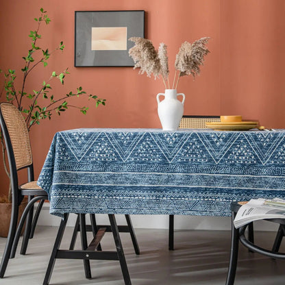 Nappe imprimée en coton lin motif Batik