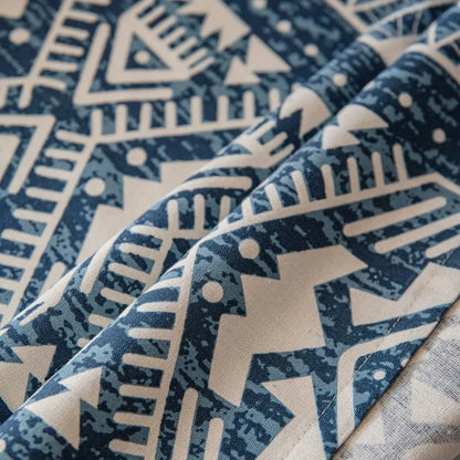 Nappe imprimée en coton lin motif Batik