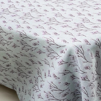 Nappe imprimée en coton lin motif Fleurs