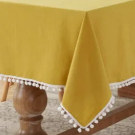 Nappe jaune en coton