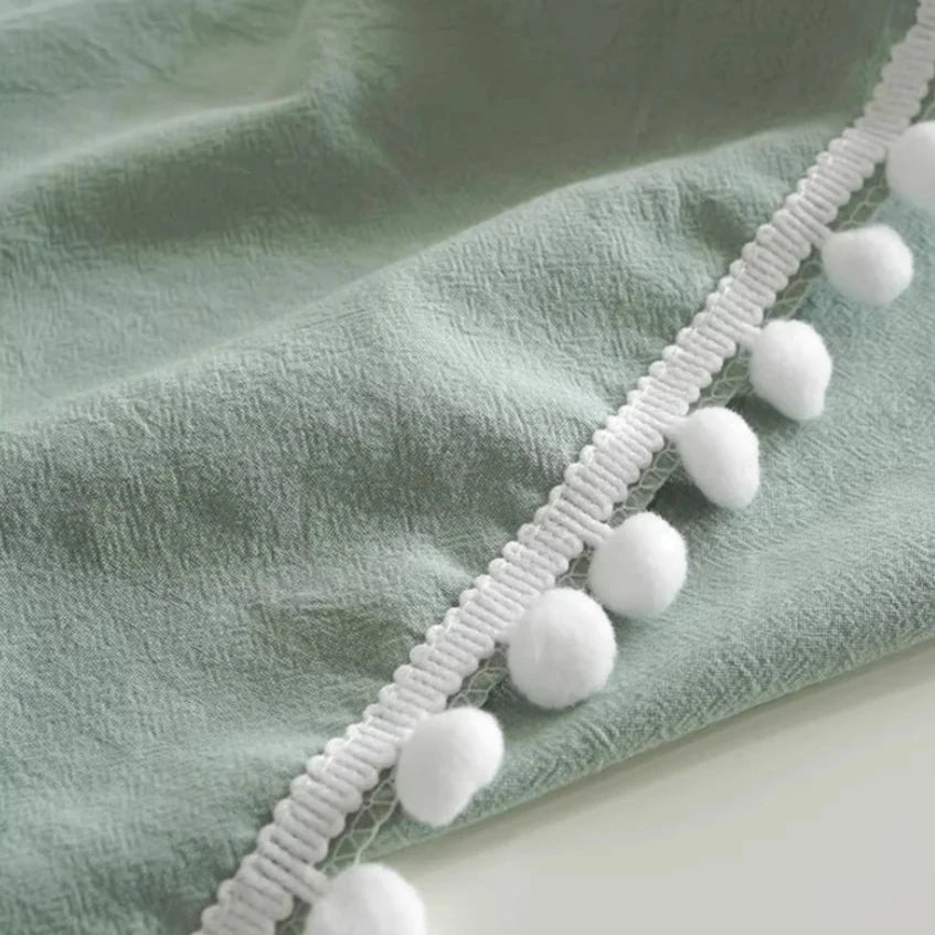 Nappe verte en coton