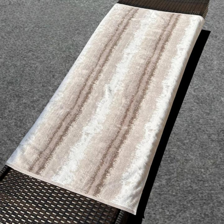 Serviette de bain en coton épais Jacquard 3 coloris (76x140)