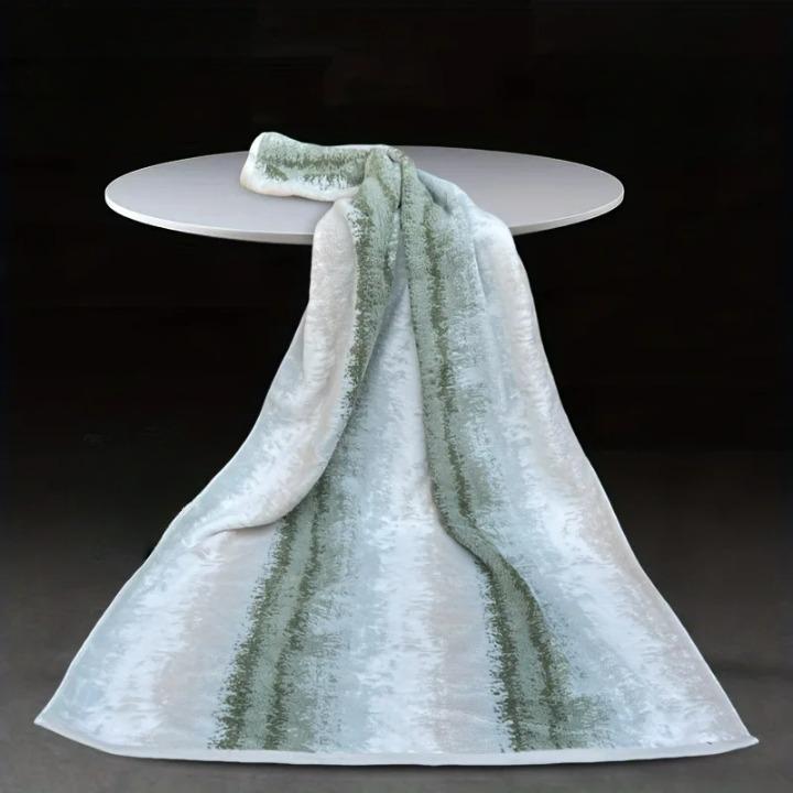 Serviette de bain en coton épais Jacquard 3 coloris (76x140)