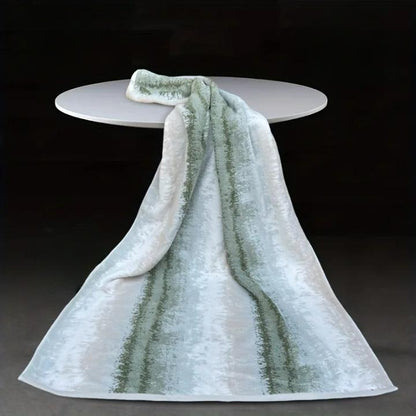 Serviette de bain en coton épais Jacquard 3 coloris (76x140)