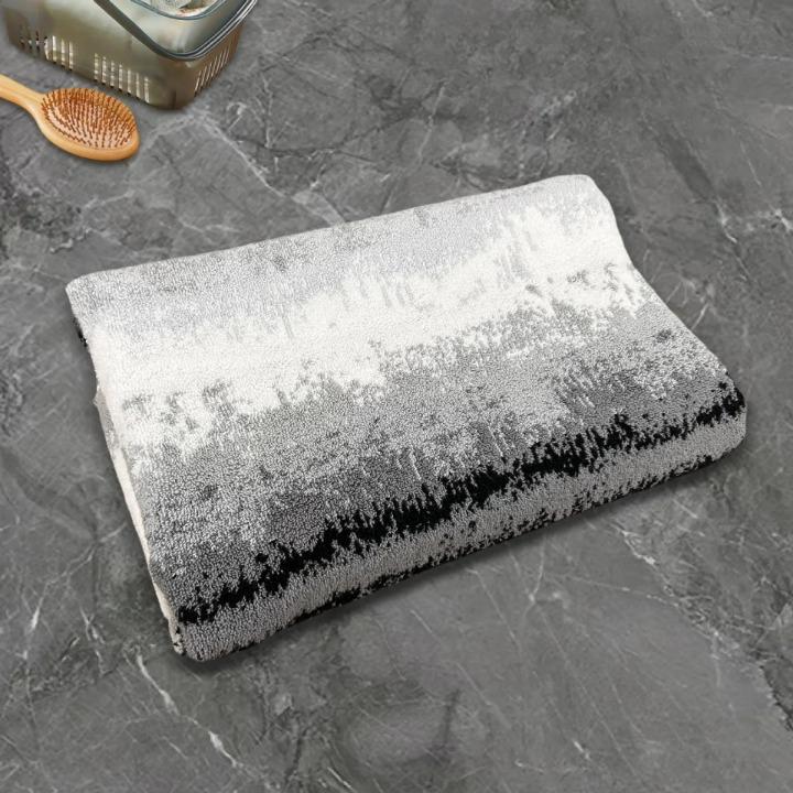 Serviette de bain en coton épais Jacquard 3 coloris (76x140)