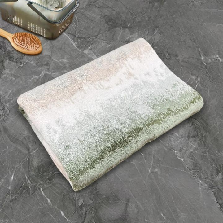 Serviette de bain en coton épais Jacquard 3 coloris (76x140)