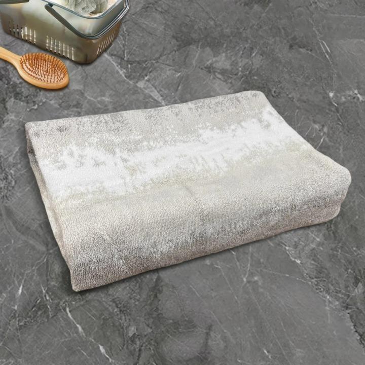 Serviette de bain en coton épais Jacquard 3 coloris (76x140)