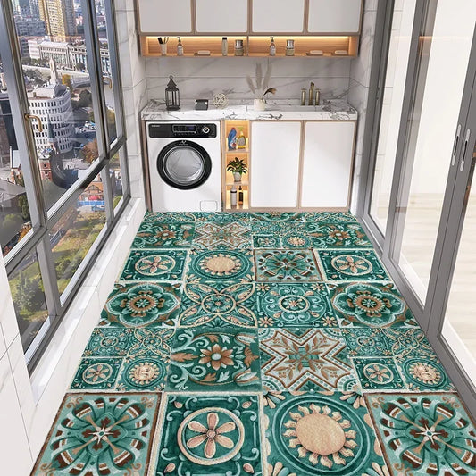 Tapis Lavable Cuisine Original Carreaux