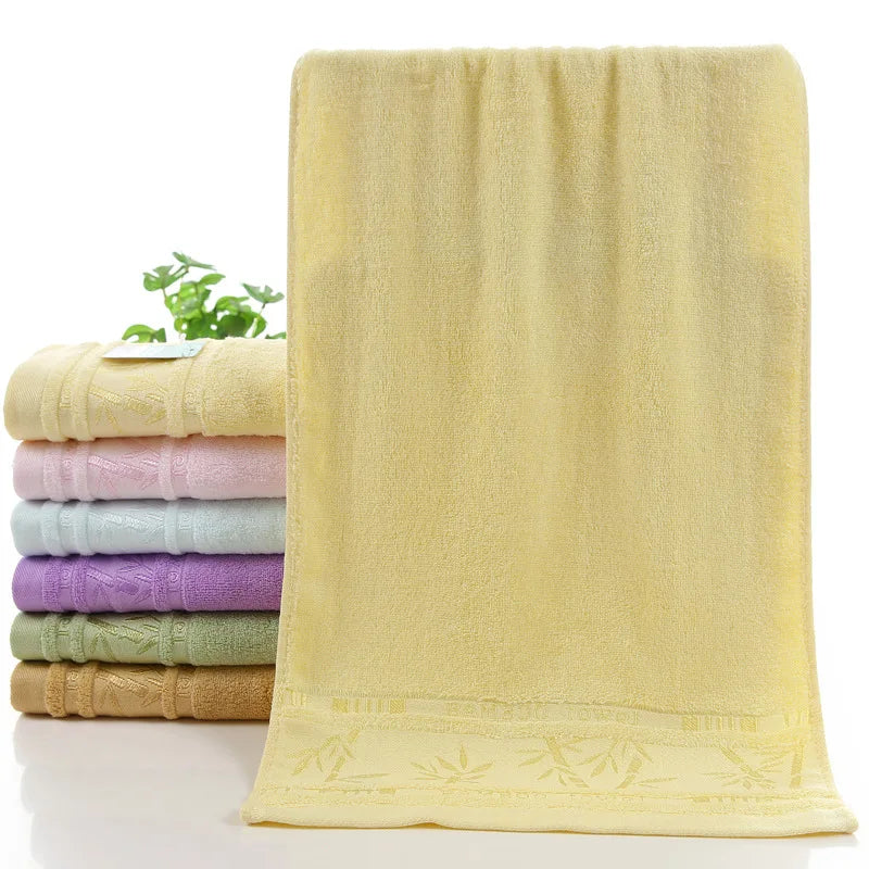 serviettes de toilettes ou bain en fibre de bambou