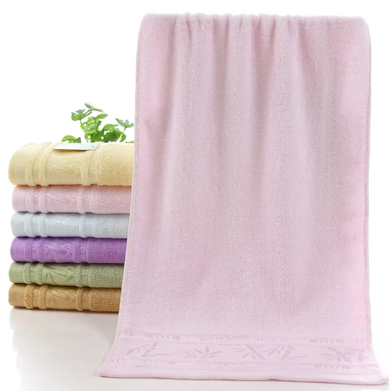 serviettes de toilettes ou bain en fibre de bambou