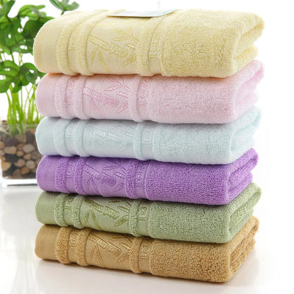 serviettes de toilettes ou bain en fibre de bambou