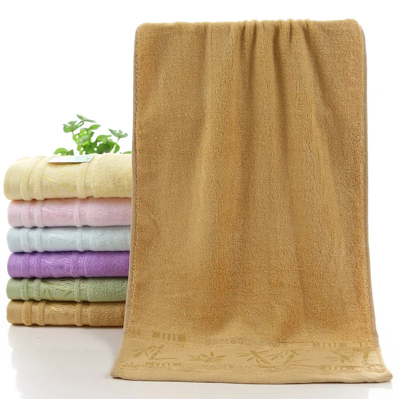 serviettes de toilettes ou bain en fibre de bambou